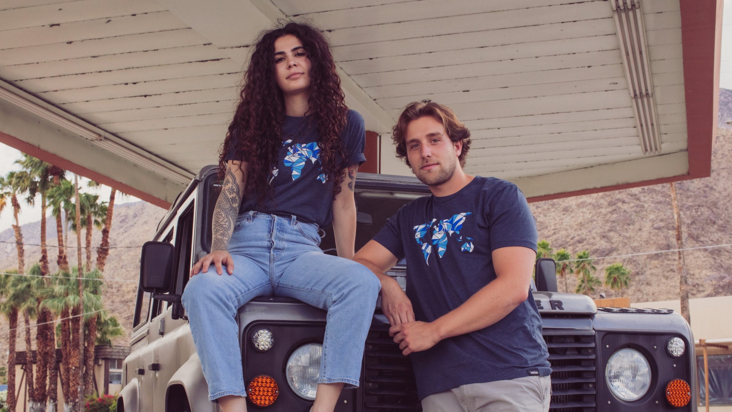 Global Graphic Tee (Blue) - Image 3